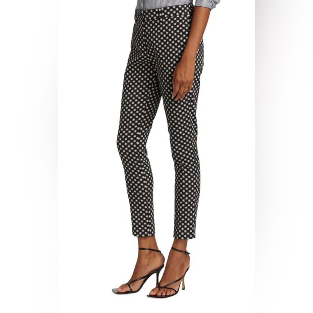 ETRO Milano luxury brand NWT size 12 US (48 Italian) black&white stars pants